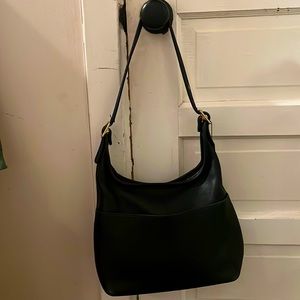 Vintage Coach Black Legacy Hobo Zip #9058